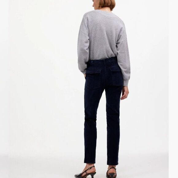 Madewell ns284 Navy The Slim Straight Utility Pant in Garment Dye Corduroy - Picture 3 of 14